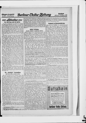 Berliner Volkszeitung vom 16.08.1911