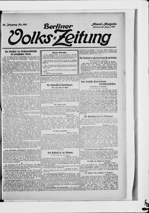 Berliner Volkszeitung vom 16.08.1911
