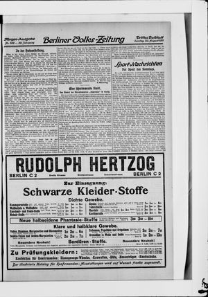 Berliner Volkszeitung vom 20.08.1911