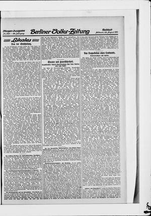 Berliner Volkszeitung vom 23.08.1911