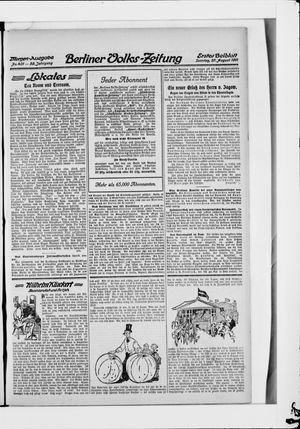 Berliner Volkszeitung vom 27.08.1911