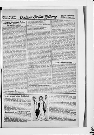 Berliner Volkszeitung vom 27.08.1911