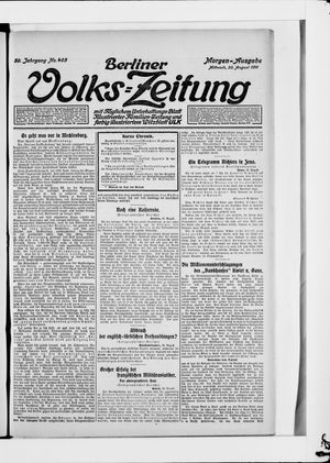 Berliner Volkszeitung vom 30.08.1911