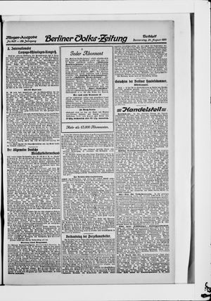 Berliner Volkszeitung vom 31.08.1911