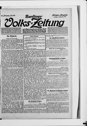 Berliner Volkszeitung vom 01.09.1911