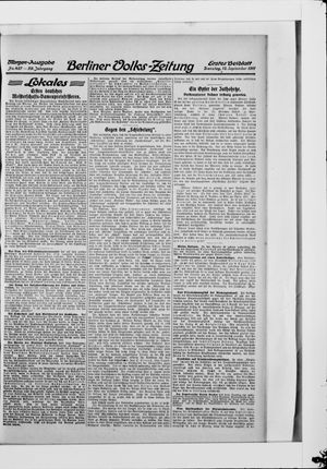 Berliner Volkszeitung vom 12.09.1911