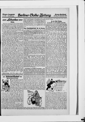 Berliner Volkszeitung vom 24.09.1911
