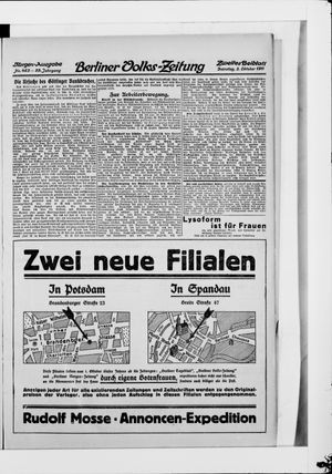 Berliner Volkszeitung vom 03.10.1911