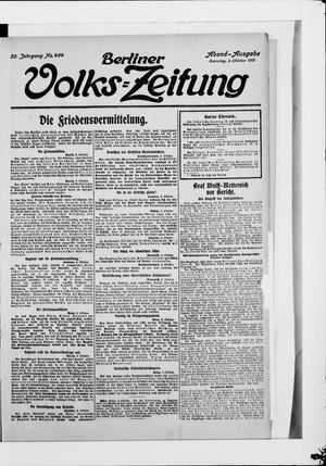Berliner Volkszeitung vom 03.10.1911