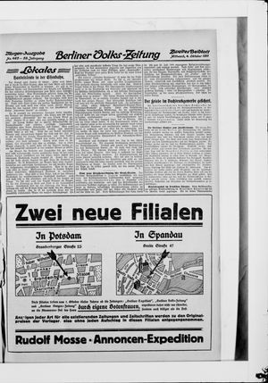 Berliner Volkszeitung vom 04.10.1911