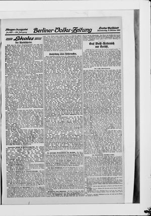 Berliner Volkszeitung vom 05.10.1911