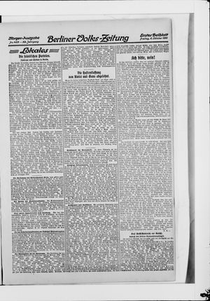 Berliner Volkszeitung on Oct 6, 1911