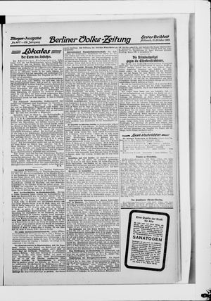 Berliner Volkszeitung vom 11.10.1911