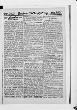 Berliner Volkszeitung vom 14.10.1911