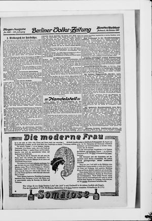 Berliner Volkszeitung vom 18.10.1911