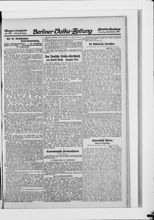 Berliner Volkszeitung vom 22.10.1911