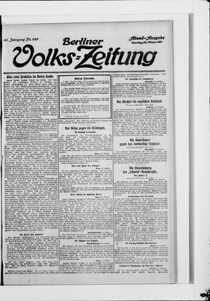 Berliner Volkszeitung vom 24.10.1911