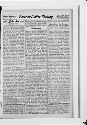 Berliner Volkszeitung vom 25.10.1911