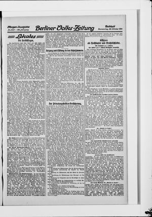 Berliner Volkszeitung vom 26.10.1911