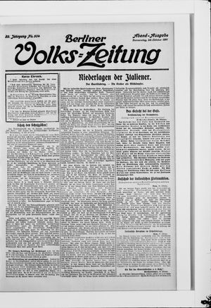 Berliner Volkszeitung vom 26.10.1911