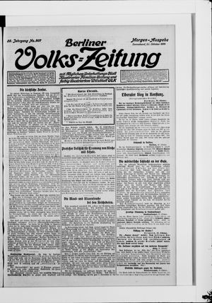 Berliner Volkszeitung on Oct 28, 1911