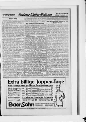 Berliner Volkszeitung vom 05.11.1911