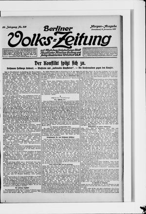 Berliner Volkszeitung vom 11.11.1911