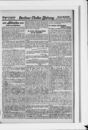 Berliner Volkszeitung vom 11.11.1911