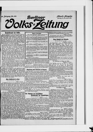 Berliner Volkszeitung vom 13.11.1911