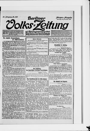 Berliner Volkszeitung vom 14.11.1911