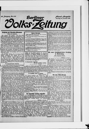 Berliner Volkszeitung vom 14.11.1911