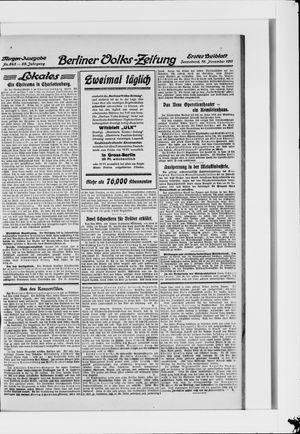 Berliner Volkszeitung vom 18.11.1911