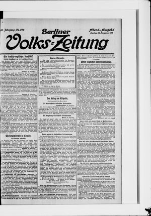 Berliner Volkszeitung vom 20.11.1911