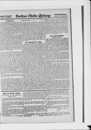 Berliner Volkszeitung vom 26.11.1911
