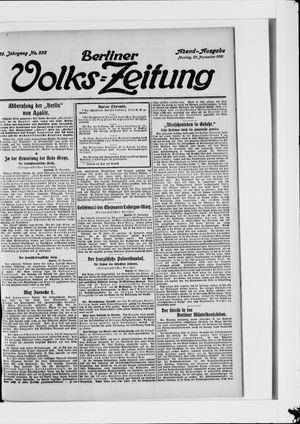 Berliner Volkszeitung vom 27.11.1911