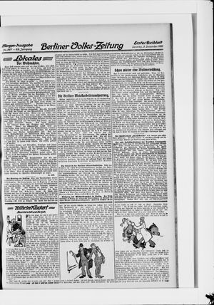 Berliner Volkszeitung vom 03.12.1911