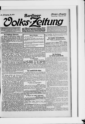 Berliner Volkszeitung vom 07.12.1911