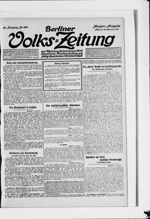 Berliner Volkszeitung vom 13.12.1911