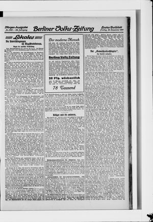 Berliner Volkszeitung vom 22.12.1911