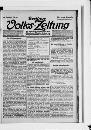 Berliner Volkszeitung vom 23.12.1911