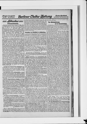 Berliner Volkszeitung vom 23.12.1911