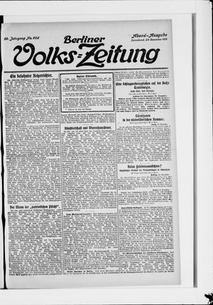 Berliner Volkszeitung vom 23.12.1911