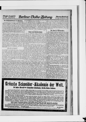 Berliner Volkszeitung vom 24.12.1911