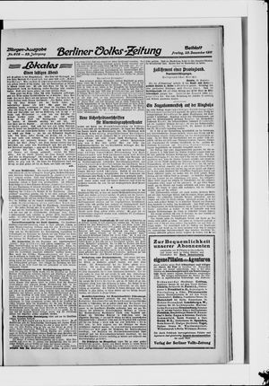 Berliner Volkszeitung vom 29.12.1911