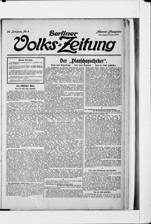 Berliner Volkszeitung vom 02.01.1912