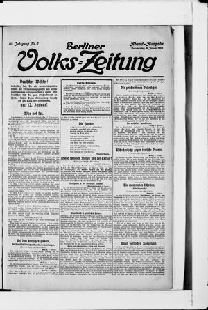 Berliner Volkszeitung vom 04.01.1912