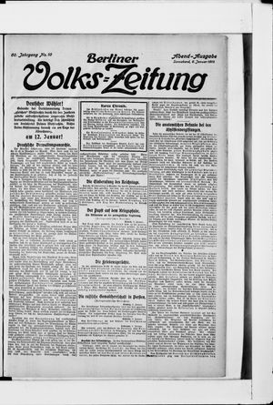 Berliner Volkszeitung vom 06.01.1912
