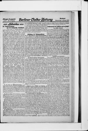 Berliner Volkszeitung vom 11.01.1912