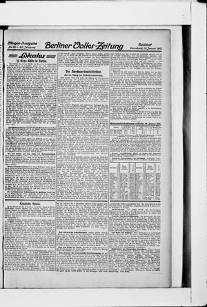 Berliner Volkszeitung vom 13.01.1912