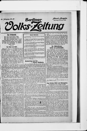Berliner Volkszeitung vom 16.01.1912